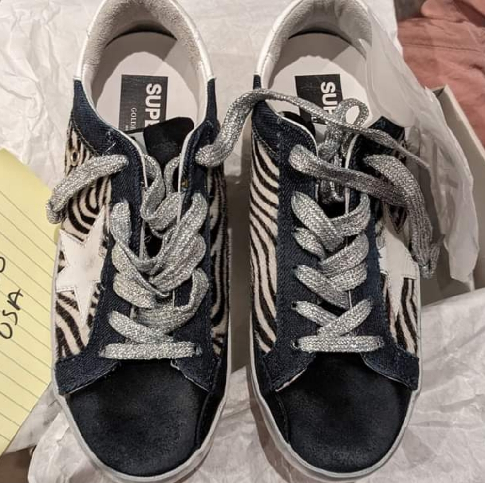 Golden Goose Zebra Superstars